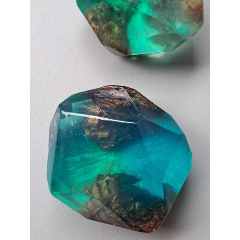 海洋寶石手工皂 單顆 禮盒裝 💎獨一無二💎 70g+-5g 送禮自用兩相宜【24h百貨網】-細節圖3