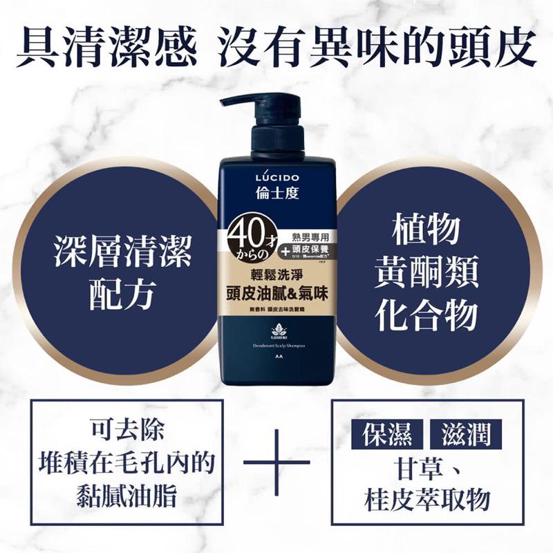 LUCIDO倫士度 頭皮去味洗髮精450ml【24h百貨網】-細節圖6