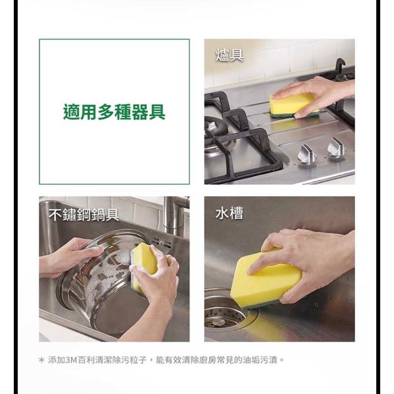 3M 百利 餐廚專用海綿菜瓜布（2片裝）【24h百貨網】-細節圖2