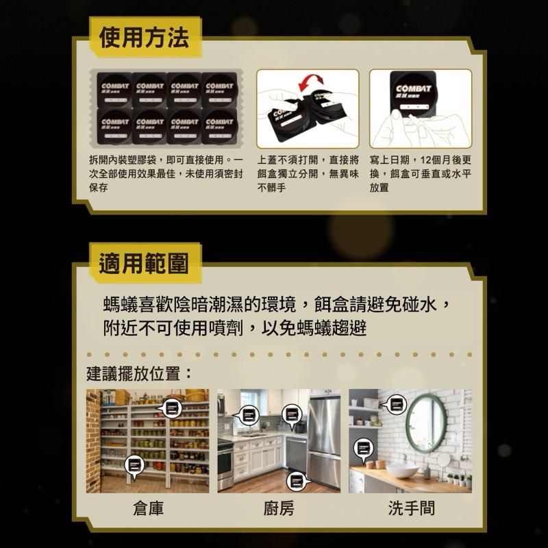 威滅 滅蟻隊 ✨升級版 五重連鎖滅蟻 12枚入/盒 迷你尺寸 幼童居家環境-細節圖7
