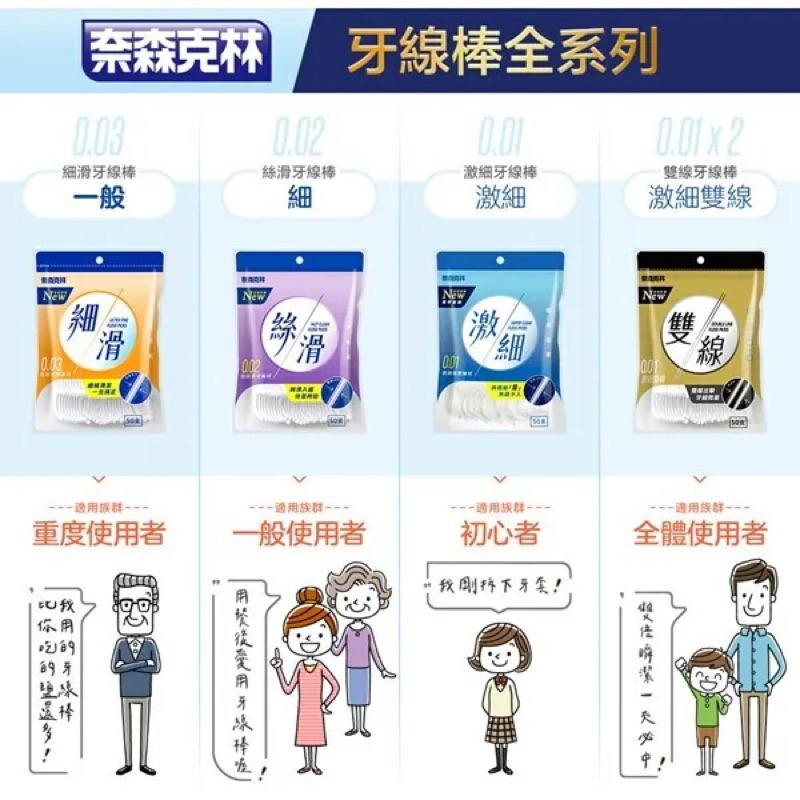 奈森克林 雙線牙線棒 50支【24h百貨網】-細節圖9