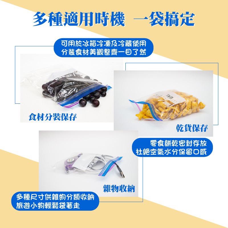 楓康 骨鏈式夾鏈密封袋（中）買一送一特惠組【24h百貨網】-細節圖6