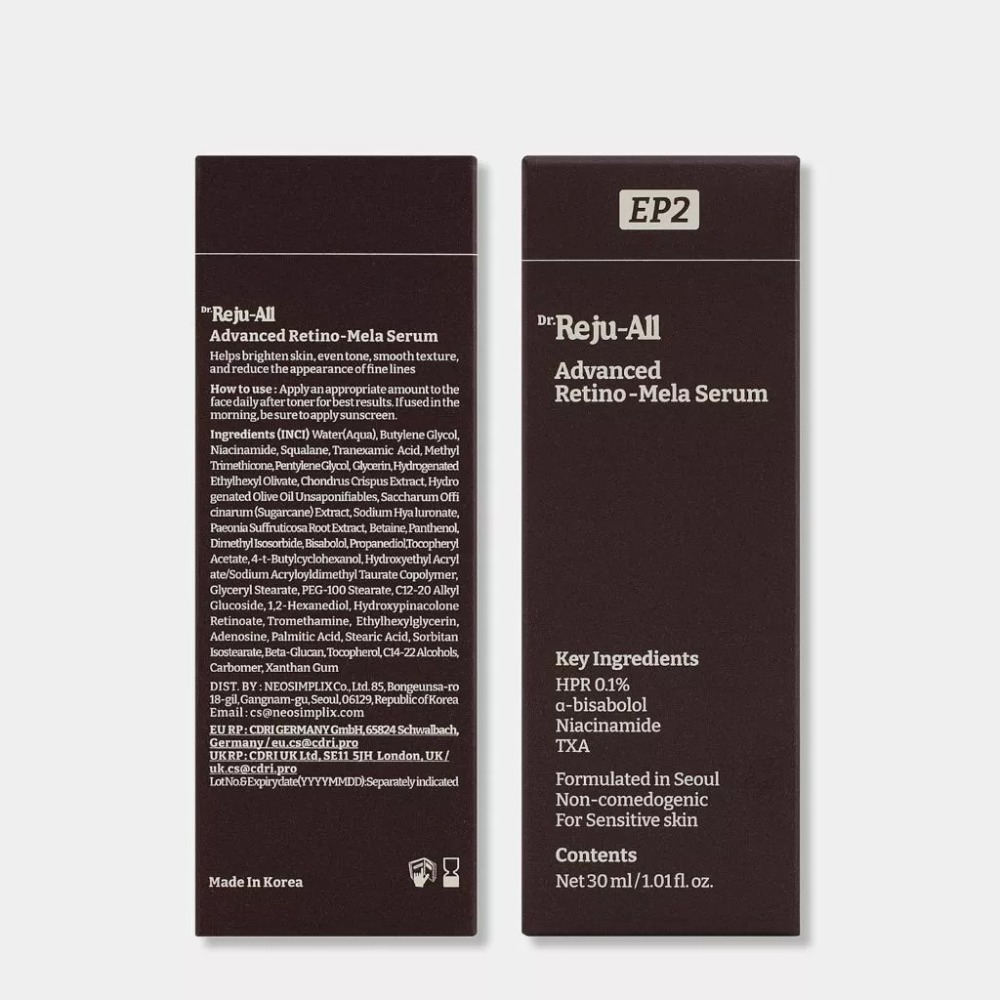 [Rejuall] EP2 HPR Retino-Mela 精華 Serum 50ml Dr.Reju-All(現貨)-規格圖7