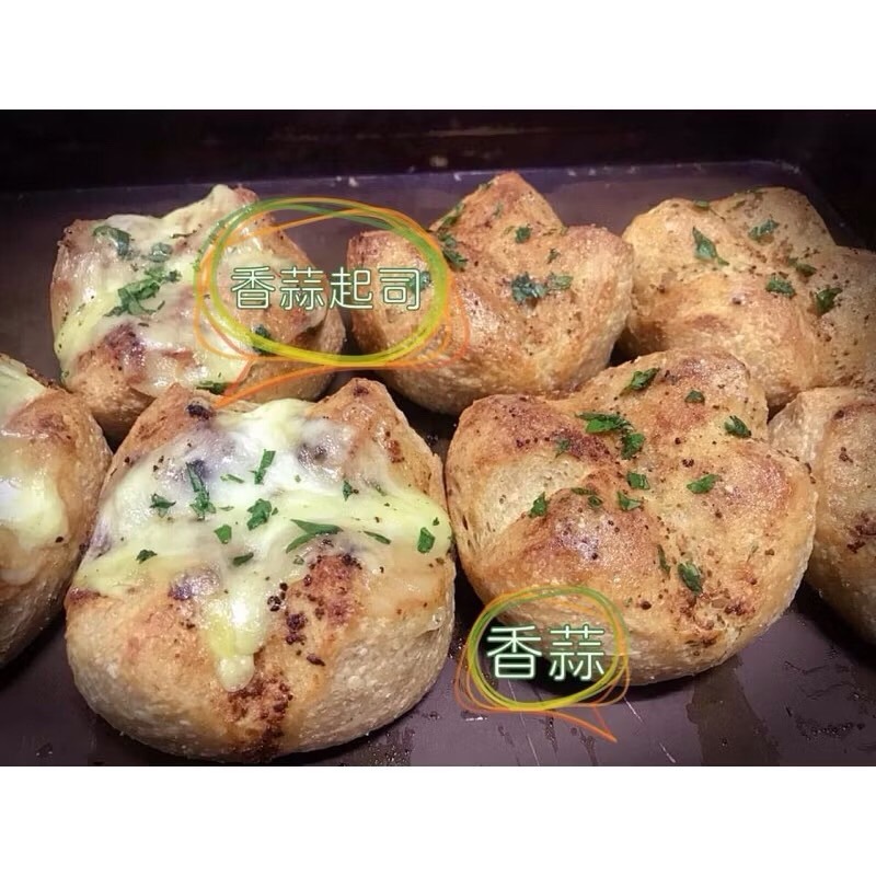 【🇮🇹義大利爸爸】香蒜起司餐包｜爆漿起司｜歐式餐包｜手作麵包-規格圖1