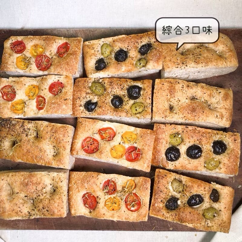 【🇮🇹義大利爸爸】全麥義式佛卡夏｜Focaccia｜無糖/全素/全麥｜手工麵包｜佛卡夏麵包-規格圖1