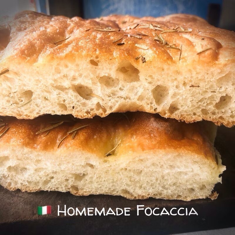 【🇮🇹義大利爸爸】傳統家鄉佛卡夏｜無糖麵包｜🌿義式香草｜義式佛卡夏｜手工麵包-細節圖2