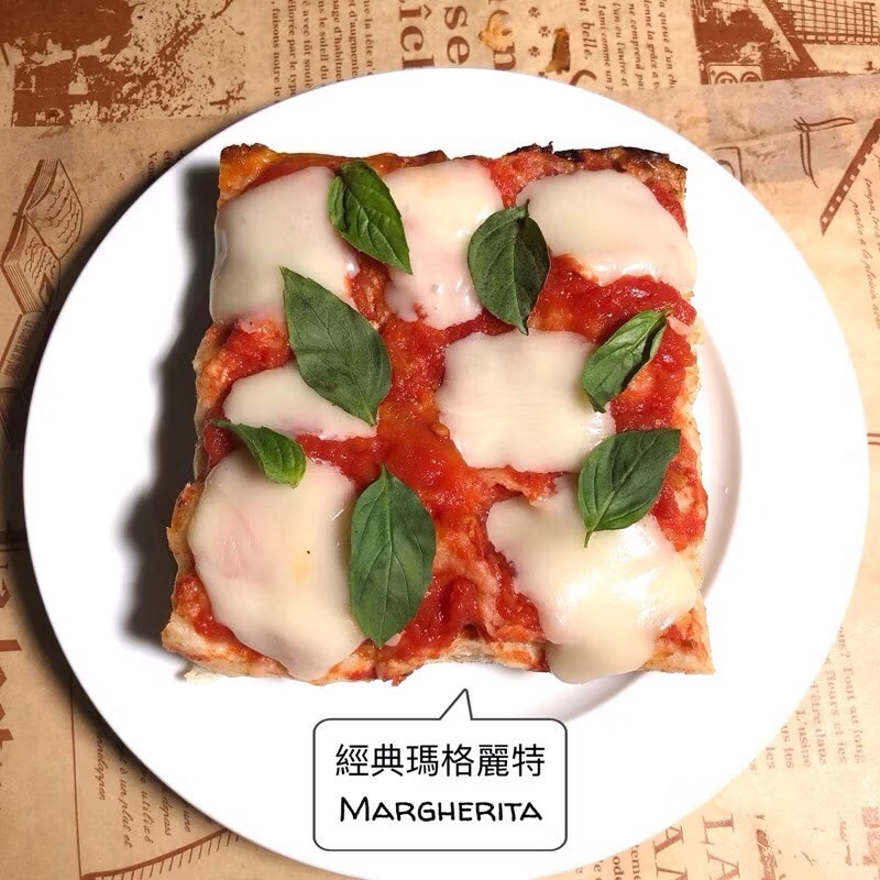 【🇮🇹義大利爸爸】方形厚切🍕羅馬披薩| 義式手作披薩｜早餐小朋友點心｜冷凍小披薩 瑪格麗特-規格圖1