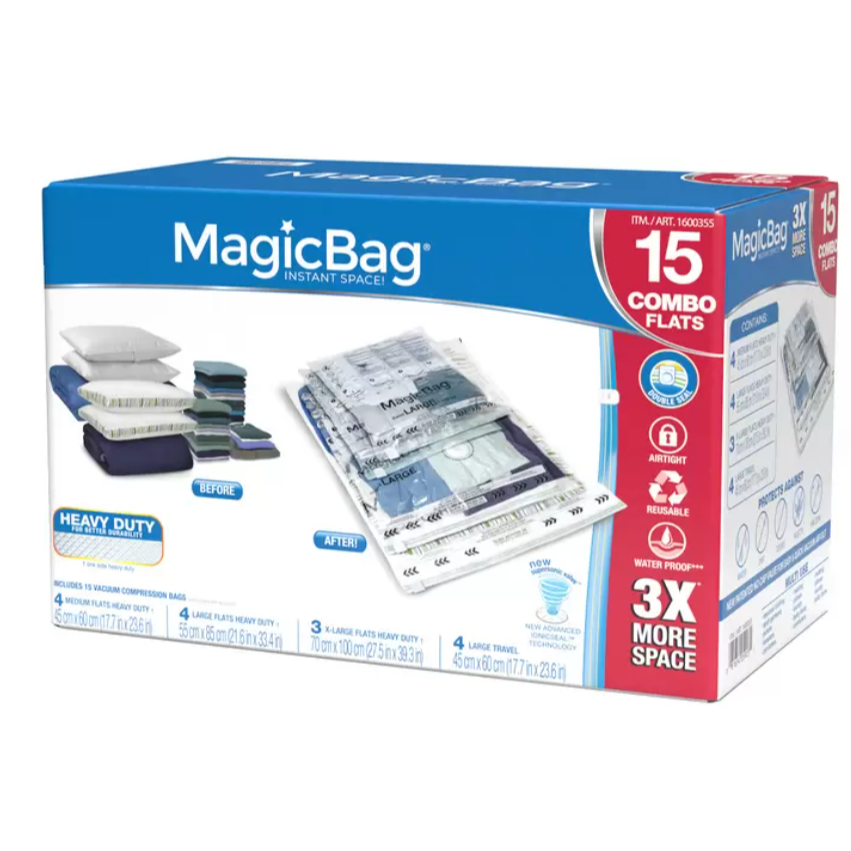[ 好市多costco代購 ] MagicBag 真空壓縮收納袋 15入 商品編號:#1600355-細節圖2