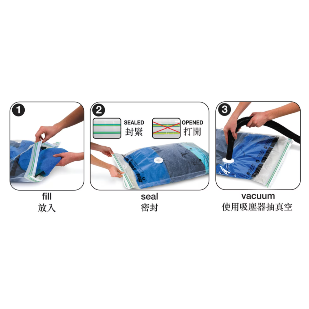 [ 好市多costco代購 ] MagicBag 真空壓縮收納袋 15入 商品編號:#1600355-細節圖4