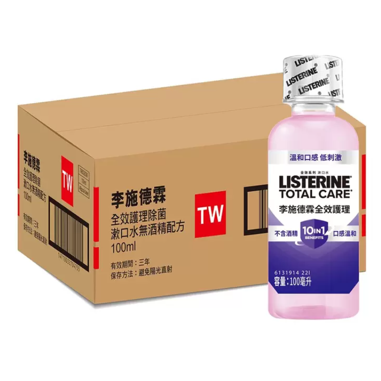 [ 好市多costco代購 ] 李施德霖 全效護理無酒精漱口水 100毫升 X 48入 商品編號:#241516-細節圖3