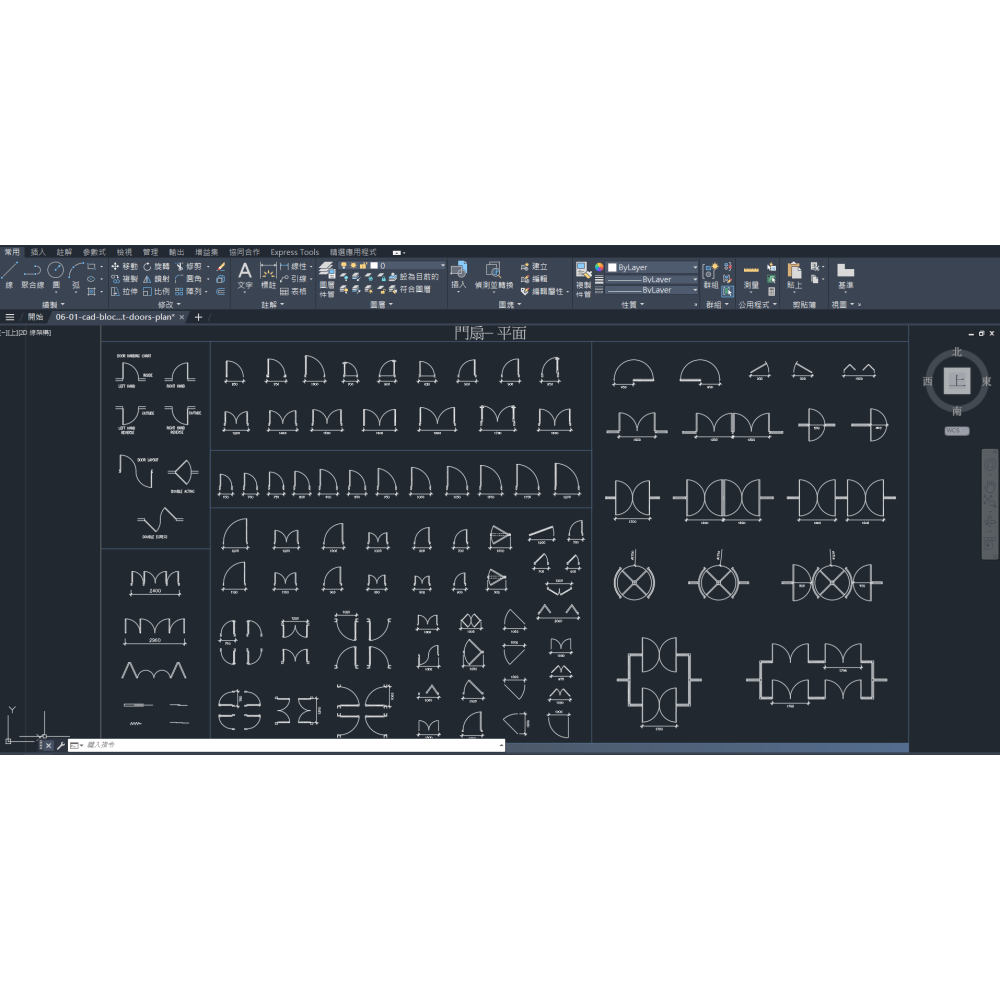 Cad Blocks圖庫3/3/46-室內/建築設計-門扇組-(附/贈送64G USB)下單前詳閱-商品描述-細節圖2