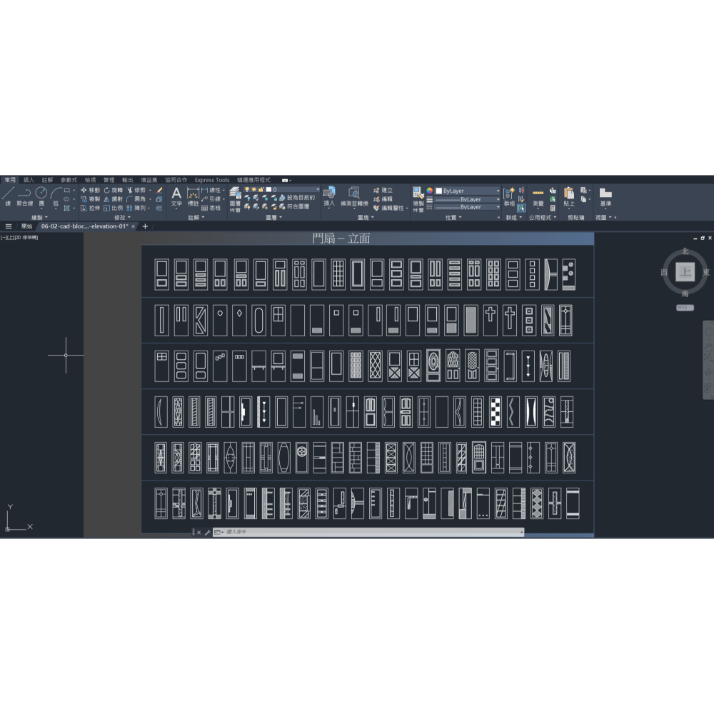 Cad Blocks圖庫3/3/46-室內/建築設計-門扇組-(附/贈送64G USB)下單前詳閱-商品描述-細節圖3
