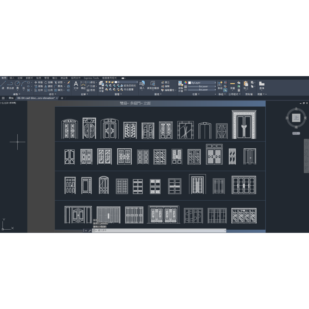 Cad Blocks圖庫3/3/46-室內/建築設計-門扇組-(附/贈送64G USB)下單前詳閱-商品描述-細節圖4