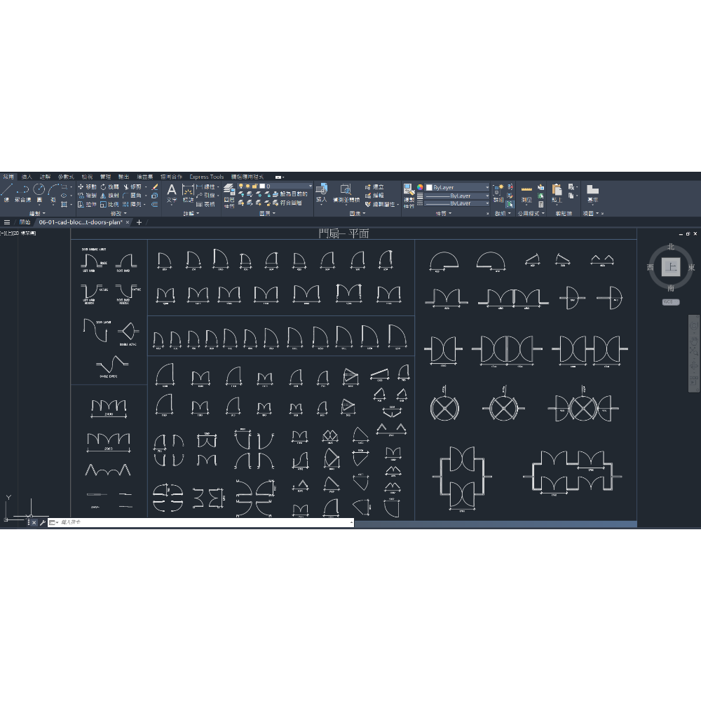 Cad Blocks圖庫3/3/46-室內/建築設計-門扇組-(附/贈送64G USB)下單前詳閱-商品描述-規格圖5