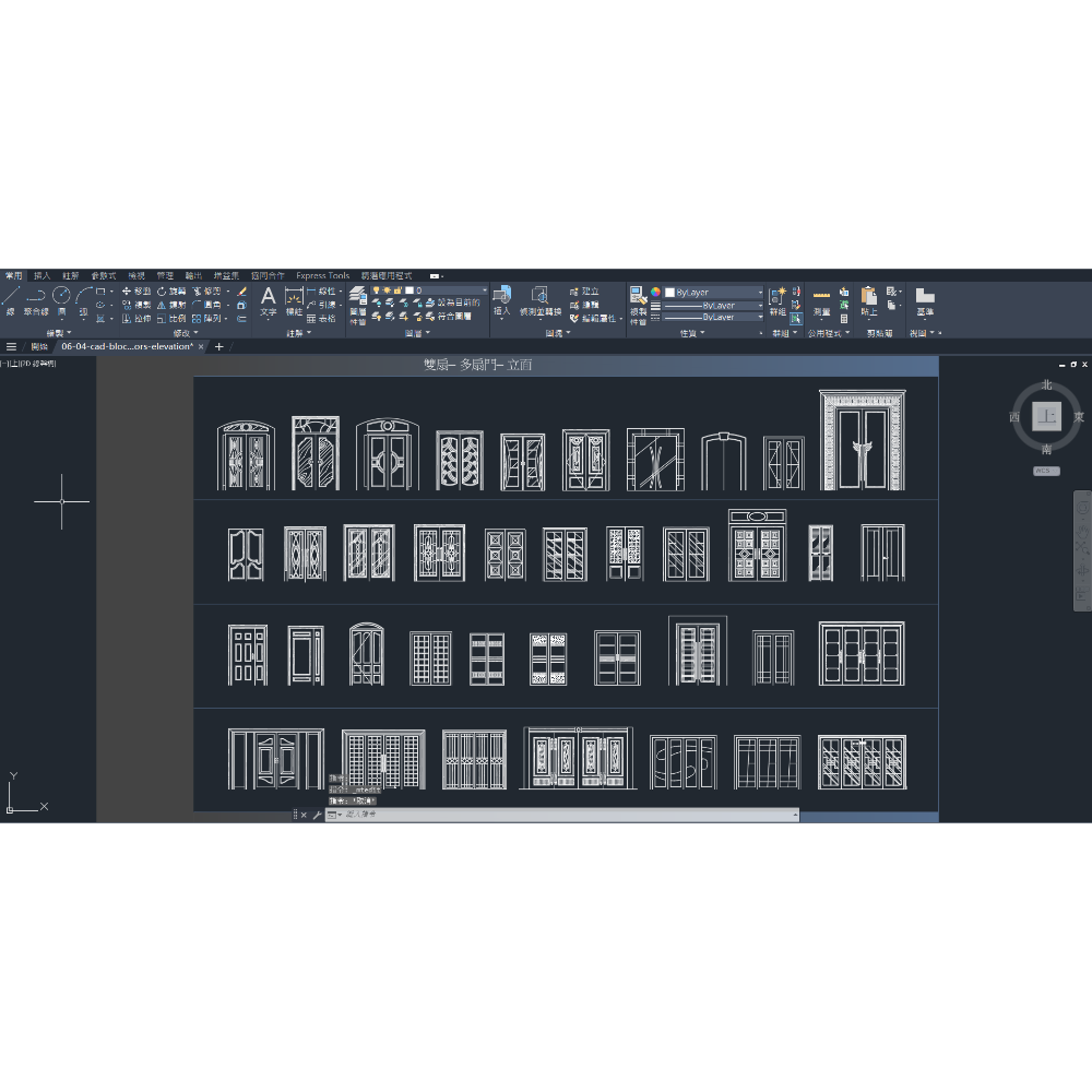 Cad Blocks圖庫3/3/46-室內/建築設計-門扇組-(附/贈送64G USB)下單前詳閱-商品描述-規格圖5