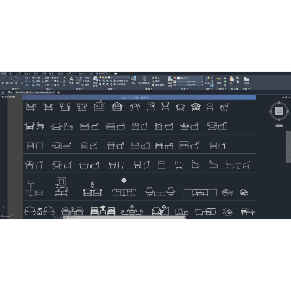 Cad Blocks圖庫5/3/46-室內/建築設計-沙發組-(附/贈送64G USB)-下單前必詳閱 [商品描述]-細節圖4