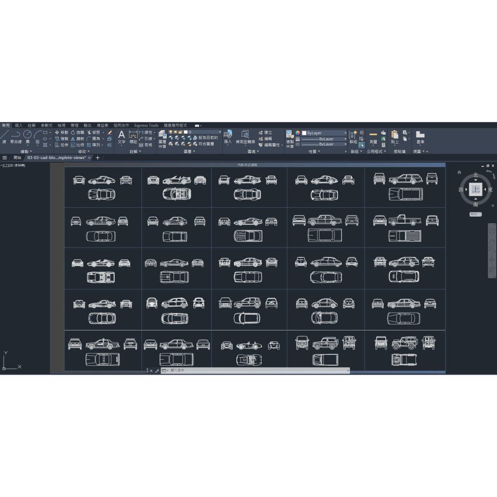 Cad Blocks圖庫8b/3/46-室內/建築設計-汽車-平-正-側面(附/贈送64G USB)下單詳閱商品描述]-細節圖4