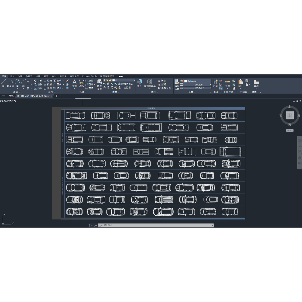 Cad Blocks圖庫8b/3/46-室內/建築設計-汽車-平-正-側面(附/贈送64G USB)下單詳閱商品描述]-規格圖5