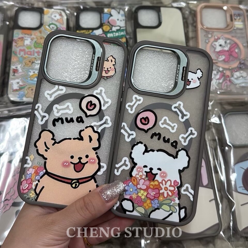 熱銷🔥情侶款對殼📱防摔鏡頭支架殼【二入組】｜下單備註兩個型號✔️可不同型號-細節圖2