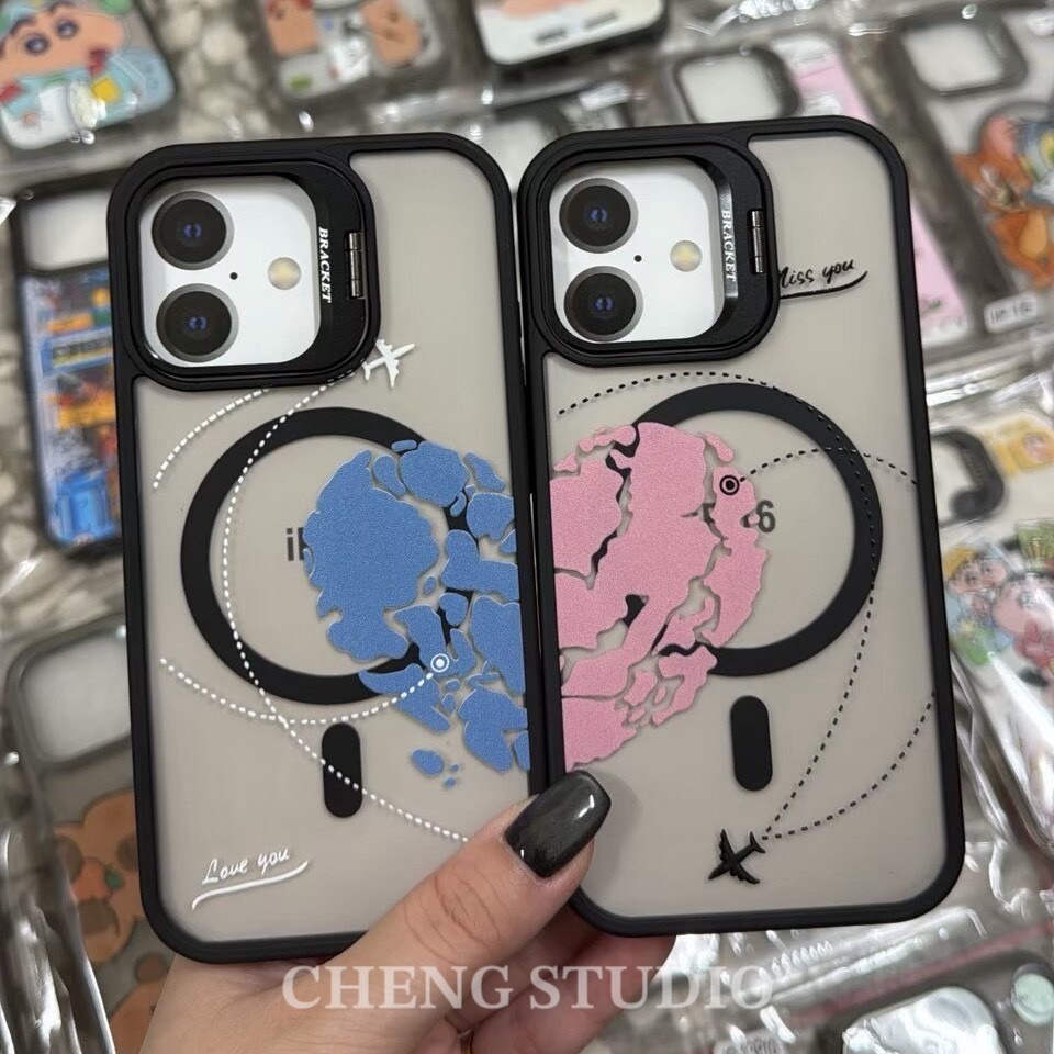 熱銷🔥情侶款對殼📱防摔鏡頭支架殼【二入組】｜下單備註兩個型號✔️可不同型號-規格圖6