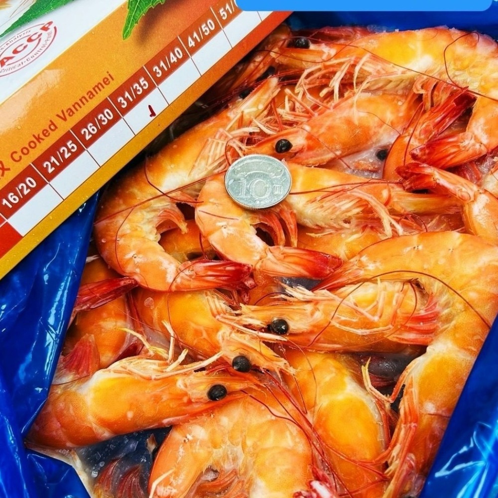 594購購配-泰國熟白蝦 每盒重量約800G±10%-細節圖5