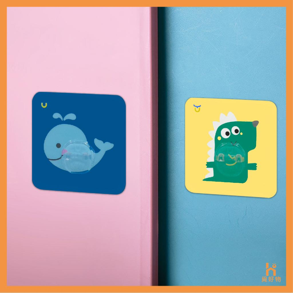 牙刷架 4入 免打孔牙刷架【附發票】【8851710】 無痕牙刷架 卡通牙刷架 透明貼 免釘式牙刷掛鉤 免釘牆-細節圖3