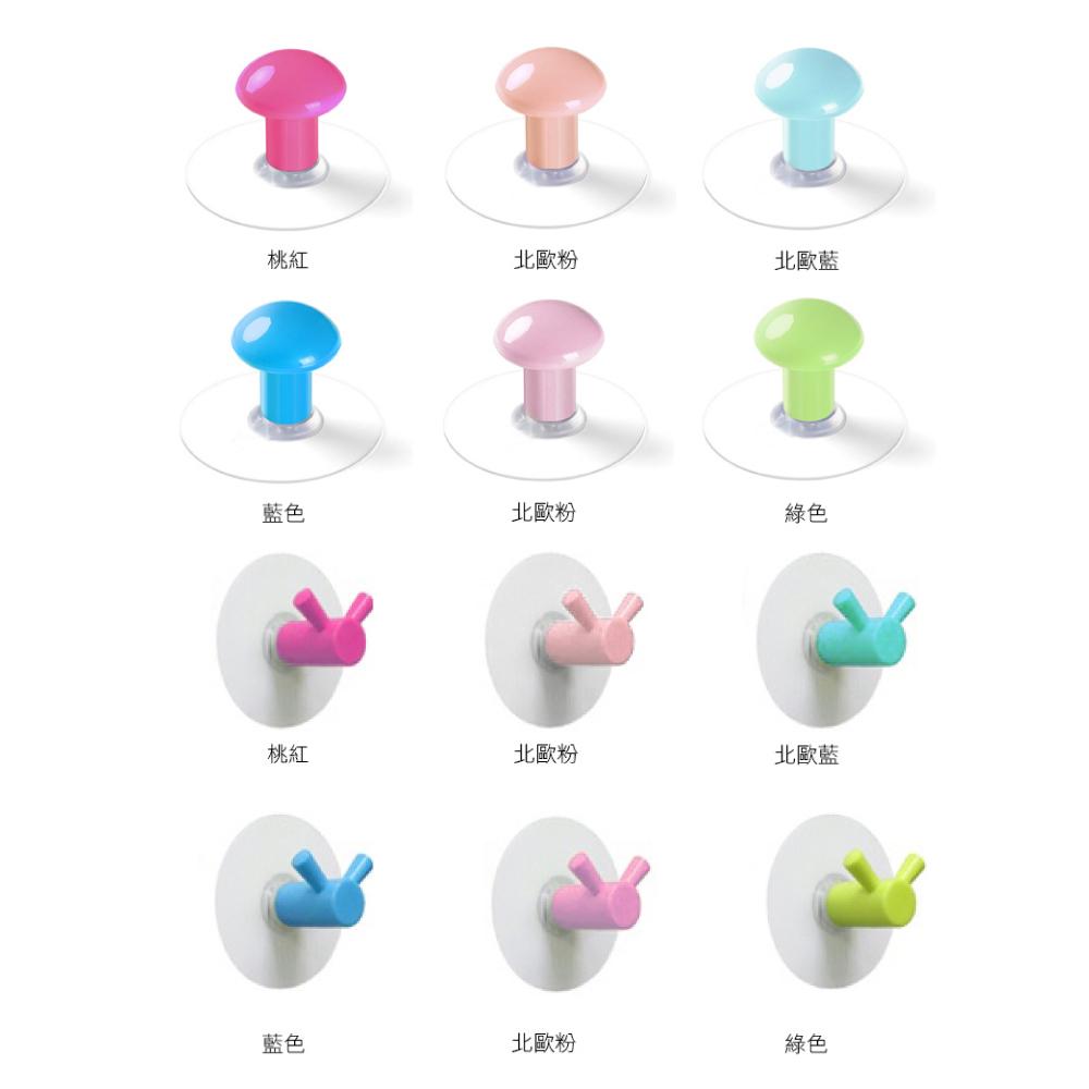 免打孔掛鉤 無痕掛勾 掛勾 無痕掛鉤【附發票】Ho覓好物 免釘掛勾 小掛鉤 鑰匙勾 彩色掛鉤 圓形掛勾 蘑菇頭-細節圖2