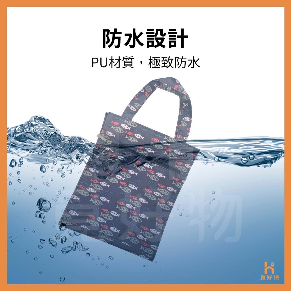 防水便當袋 防水提袋 兒童便當袋 手提袋 環保袋【Ho覓好物】【8821811】拉鍊便當袋 手提袋 大容量便當袋 環保袋-細節圖5