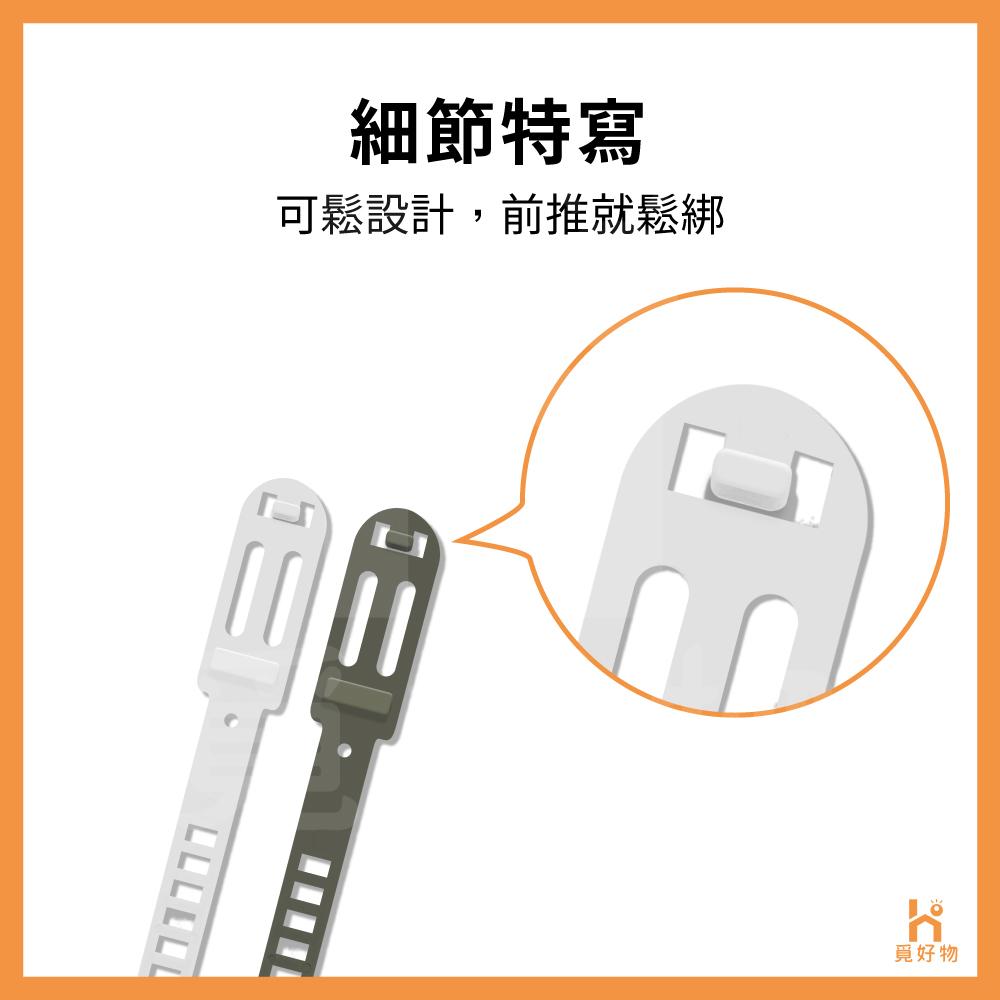 束線帶 活動束帶 可退式束線帶【Ho覓好物】尼龍束帶 尼龍束線帶 可退式束帶 可拆束帶 綁線帶 活扣束帶-細節圖5