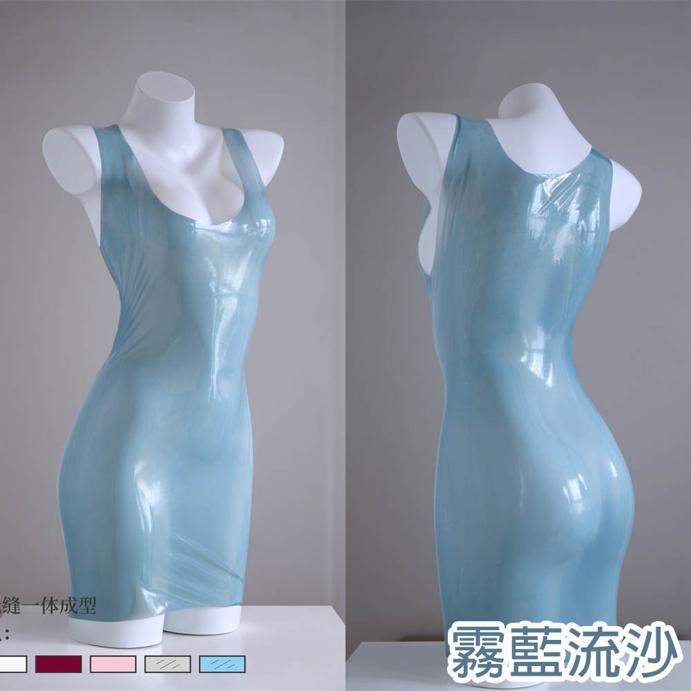 【特物魔屋】海苔喵嗚 一體成形乳膠無袖包臀連身裙洋裝貼合情趣kigurumiCOSPLAY乳膠衣-細節圖6