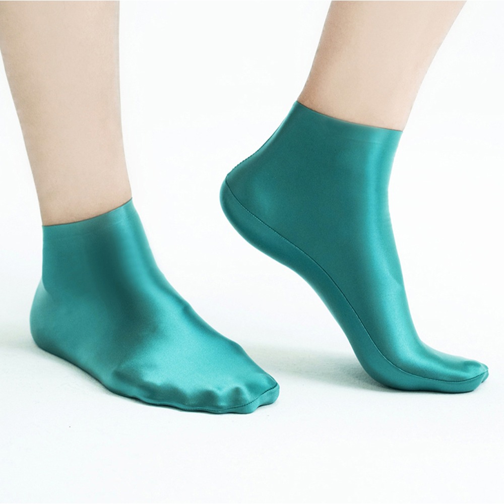 【特物魔屋】MJINM美優美 襪子 油亮光澤彩色 緊身氨綸運動家居無痕高彈力 短筒襪 短襪 亮襪-細節圖5