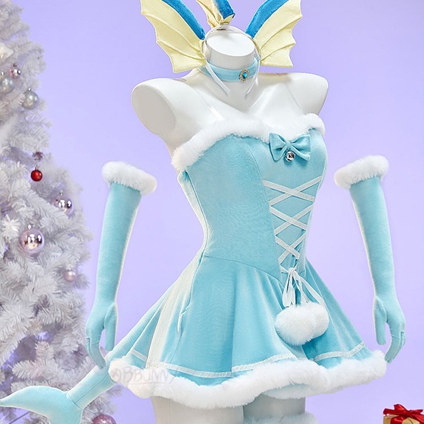 水伊布連身裙-藍