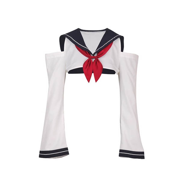 【特物魔屋｜賣家實拍】得體社 樱桃結衣日系繩縛制服水手服上衣JK學院學生風死庫水 兩件式 高叉緊身露背 泳衣泳裝-規格圖9