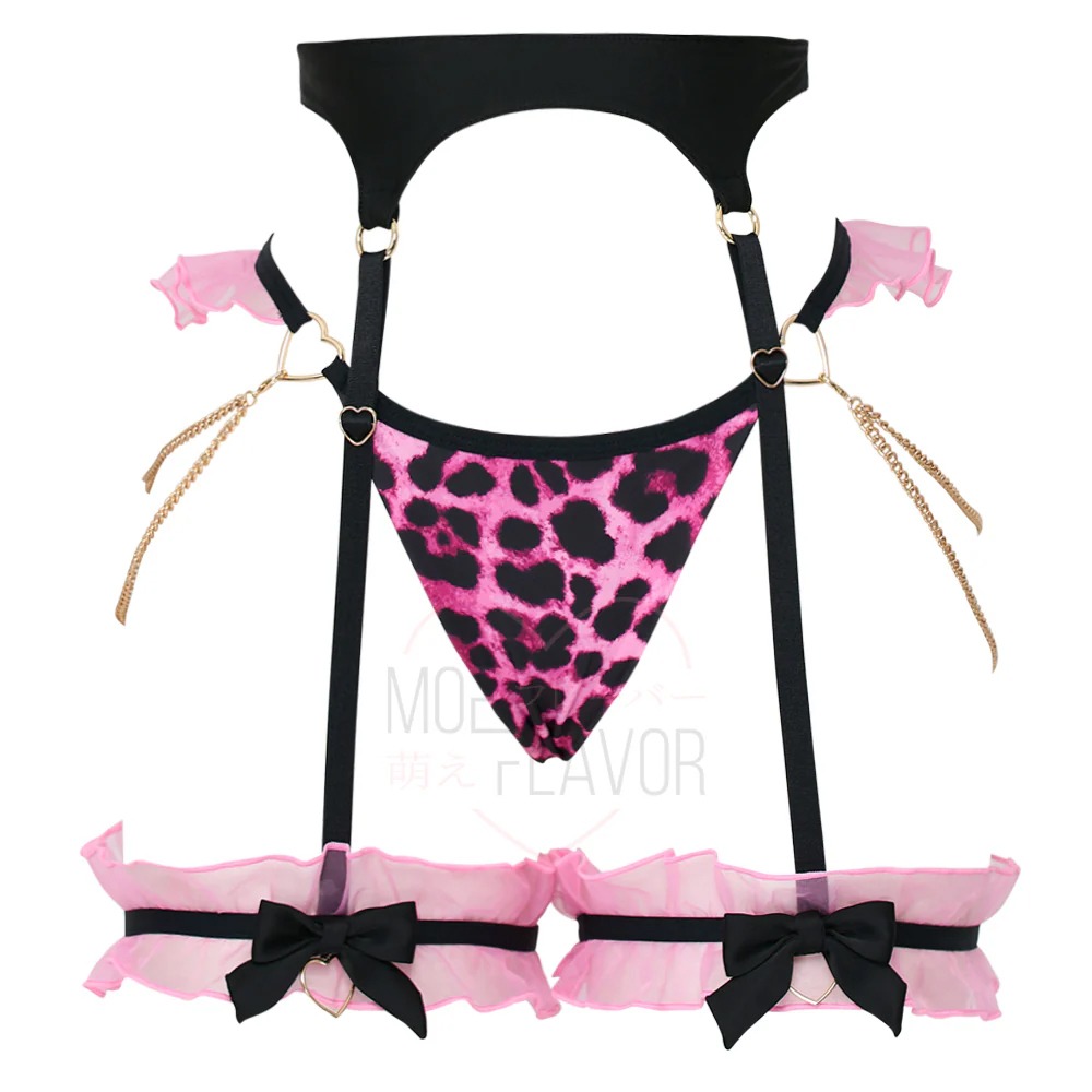 Pink粉紅色豹紋 下身