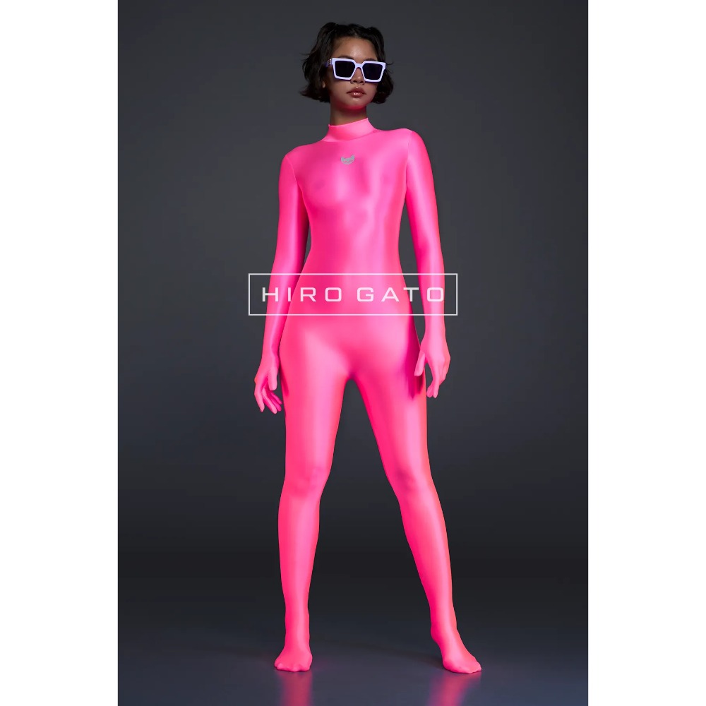 【特物魔屋】HIRO GATO 緞面氨綸連身緊身衣 高領包手包腳緊身衣 背後拉鍊緊身衣 泳衣泳裝 可客製化-規格圖8