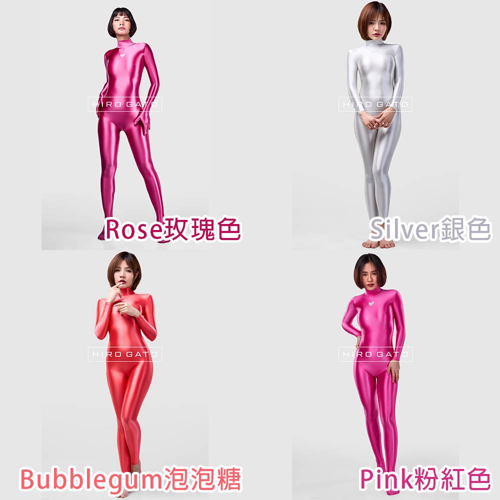 【特物魔屋】HIRO GATO 緞面氨綸連身緊身衣 高領包手包腳緊身衣 背後拉鍊緊身衣 泳衣泳裝 可客製化-細節圖4