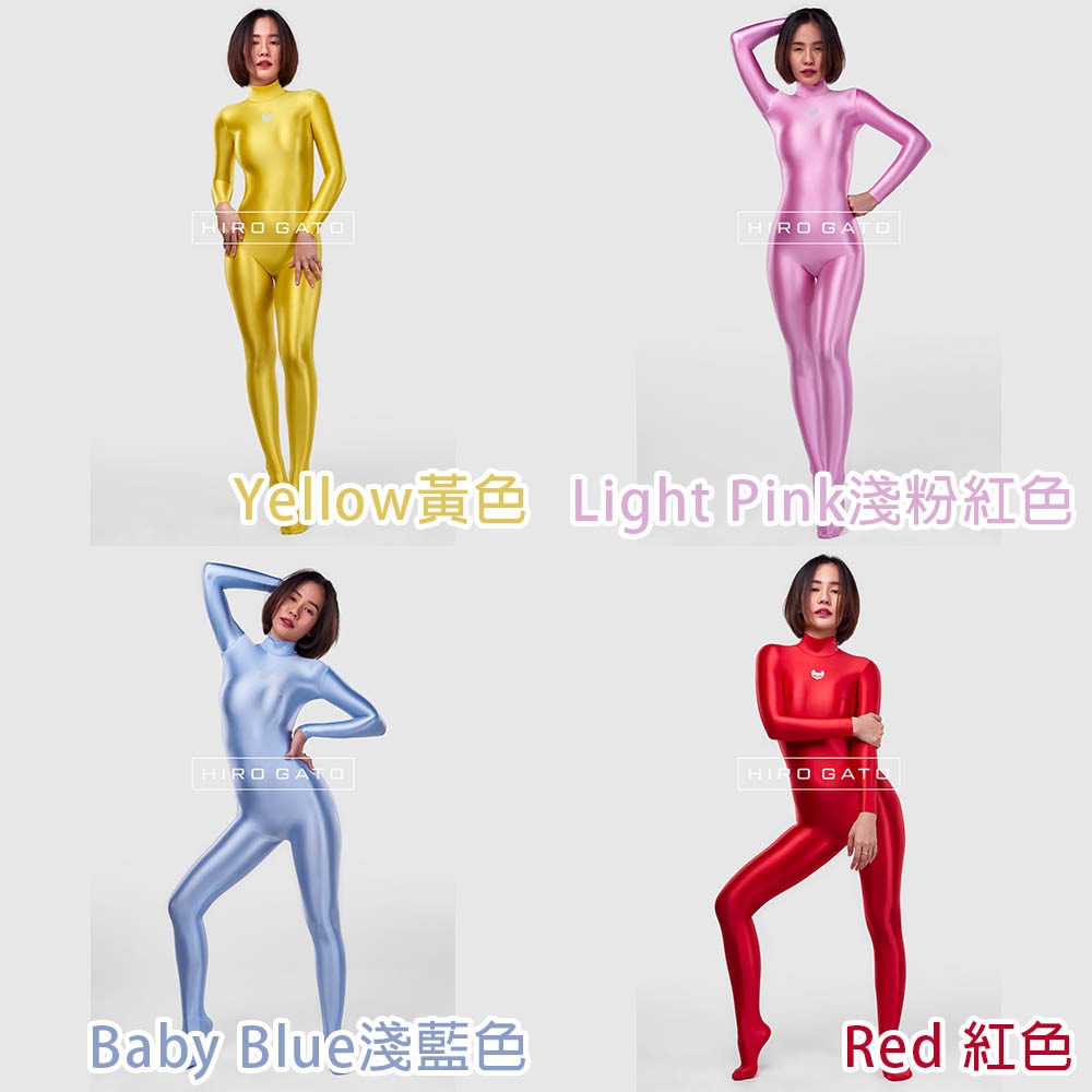 【特物魔屋】HIRO GATO 緞面氨綸連身緊身衣 高領包手包腳緊身衣 背後拉鍊緊身衣 泳衣泳裝 可客製化-細節圖5