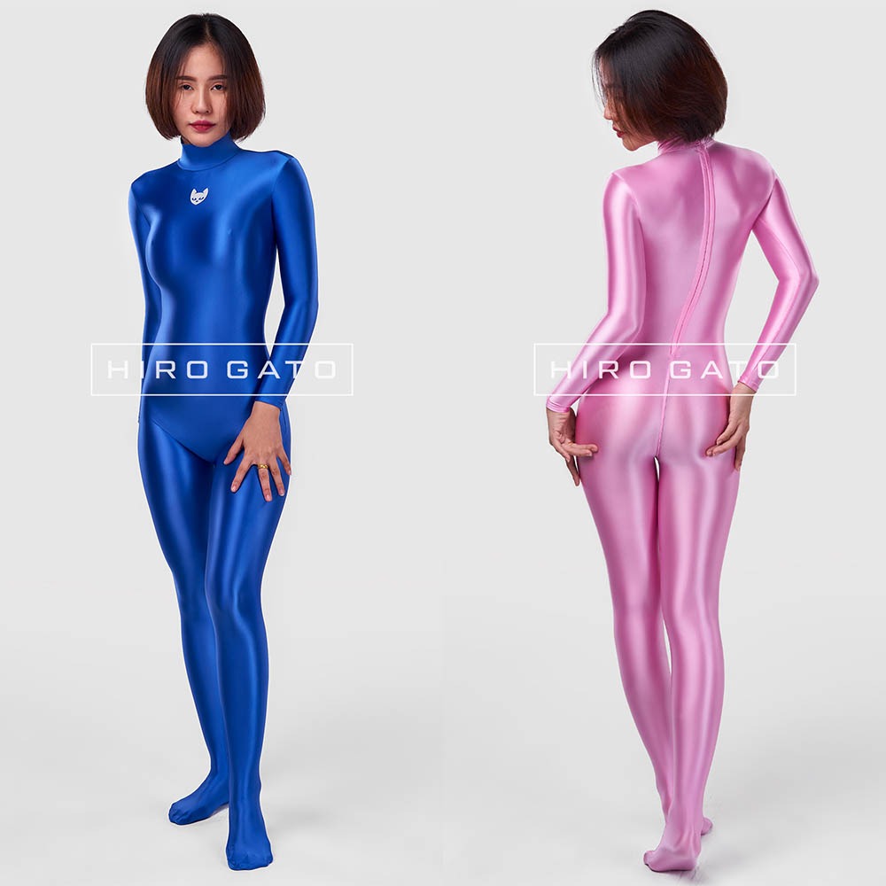 【特物魔屋】HIRO GATO 緞面氨綸連身緊身衣 高領包手包腳緊身衣 背後拉鍊緊身衣 泳衣泳裝 可客製化-細節圖7