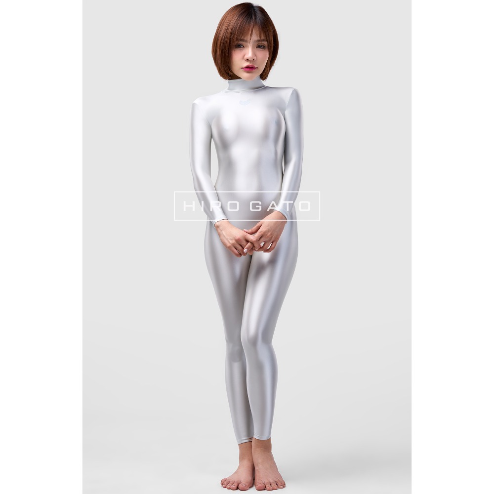 【特物魔屋】HIRO GATO 緞面氨綸連身緊身衣 高領包手包腳緊身衣 背後拉鍊緊身衣 泳衣泳裝 可客製化-規格圖8