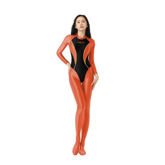 【特物魔屋】AMORESY Vyxen Spooky系列 萬聖節 緊身連身衣 背後拉鍊 連身長袖包腳緊身衣 連身泳衣泳裝-規格圖7