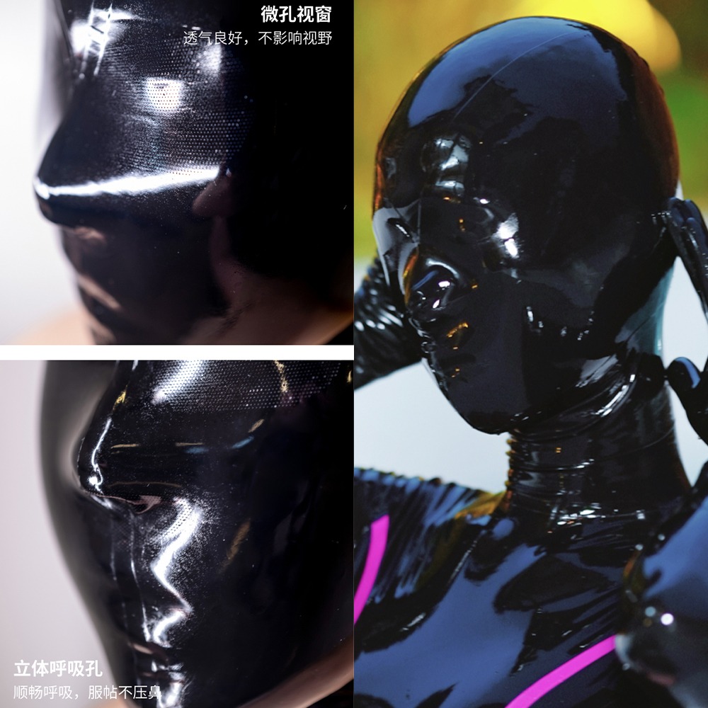 【特物魔屋】Rubberbunny乳膠邦尼 乳膠衣 乳膠頭套 視覺微孔 立體呼吸孔 cosplay 情趣-細節圖4
