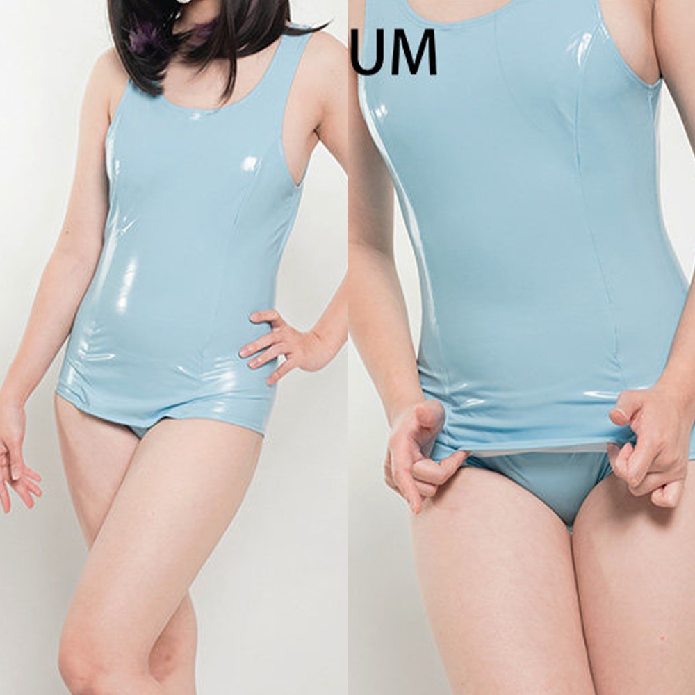 【特物魔屋】緋卡霖FEATURIUM與NAKA(なか)聯名 基礎款死庫水漆皮 學校泳裝 學員風皮衣泳衣 偽娘泳裝-細節圖7