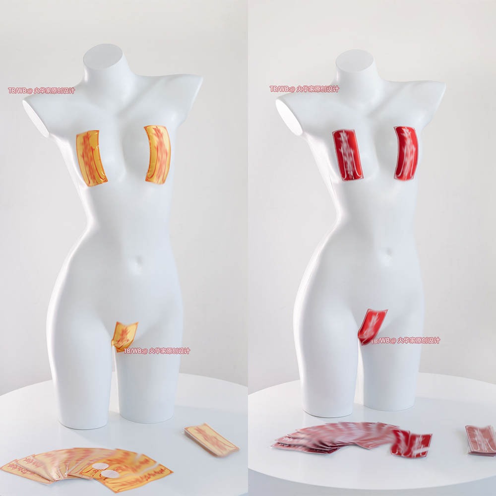 【特物魔屋｜現貨】火華家原創設計 胸貼乳貼私密貼 林檎工坊合作款 性感情趣文字紋乳貼 巫女紋文字-細節圖3