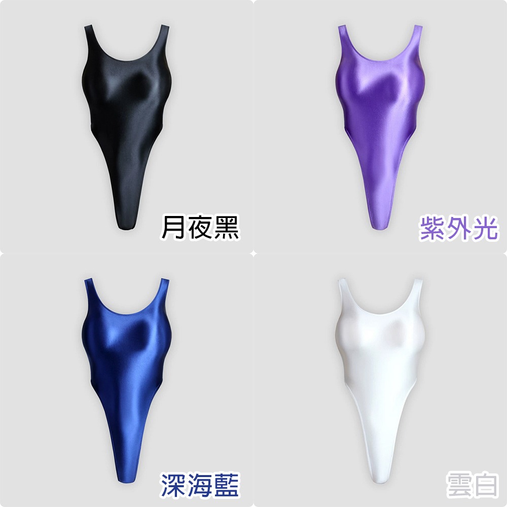 【特物魔屋】MJINM美優美｜絲滑光澤緊身衣 健美健身舍賓型體操服 連身高叉丁字泳衣 背心連襠泳裝-細節圖4