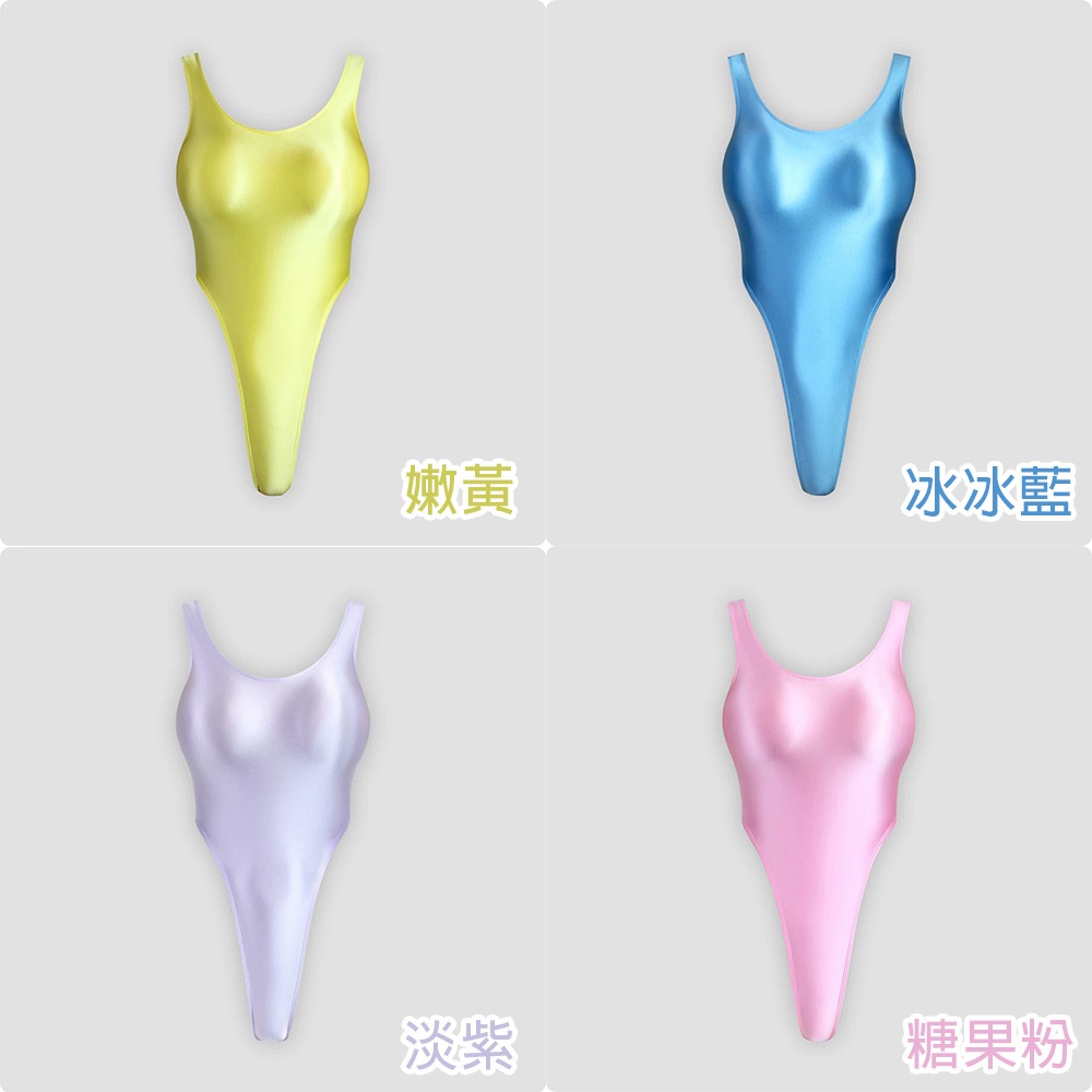 【特物魔屋】MJINM美優美｜絲滑光澤緊身衣 健美健身舍賓型體操服 連身高叉丁字泳衣 背心連襠泳裝-細節圖6