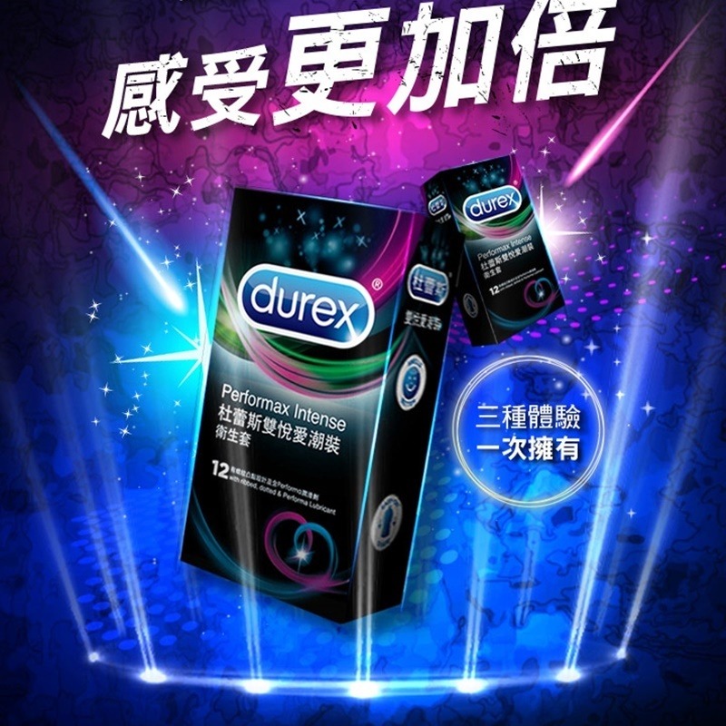 【1010SHOP】杜蕾斯 DUREX  保險套 衛生套 避孕套 超薄 超潤滑 雙悅愛潮 飆風碼 螺紋 凸點 輕薄幻影-細節圖4