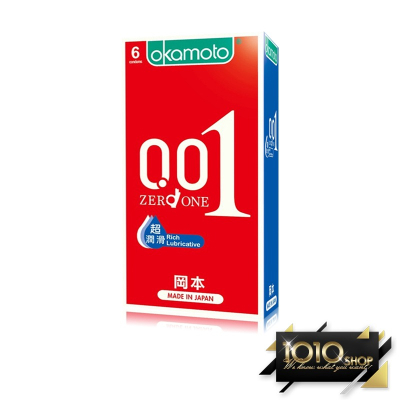 【1010SHOP】岡本 Okamoto 0.01 RL超潤滑 至尊勁薄 52mm 保險套 6入 衛生套 避孕套 安全套