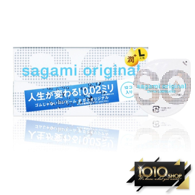 【1010SHOP】相模元組 Sagami 002 12入 極潤 加大尺寸 超激薄 保險套 衛生套 避孕套 安全套