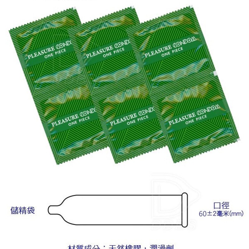 【1010SHOP】樂趣 Pleasure 超大尺寸 60mm 保險套 12入 衛生套 避孕套 安全套-細節圖2