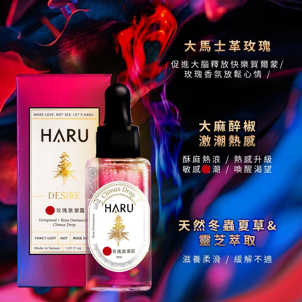【1010SHOP】含春 HARU G.O.A.T. 大麻籽 冰火 高潮液 玫瑰 激潮露 30ml 提升液-細節圖6